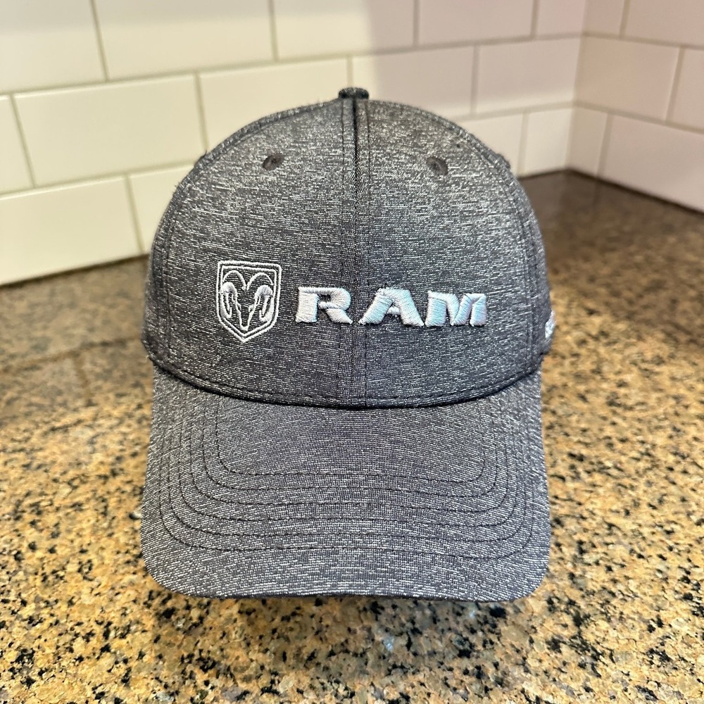 Dodge RAM Hat Hat Strap back Gray Built to Serve